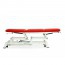 Hydraulic examination stretcher: three bodies, armchair type, with negative reclining backrest and retractable wheels