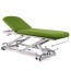 Hydraulic examination stretcher: two bodies with roll holder and face cap (two models available)