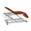 Hydraulic examination stretcher: three sections, chair-type with roll holder and face plug (two models available) Hydraulic examination stretcher: three sections, chair-type with roll holder and face plug (two models available)