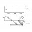 Hydraulic examination stretcher: three sections, chair-type with roll holder and face plug (two models available) Hydraulic examination stretcher: three sections, chair-type with roll holder and face plug (two models available)