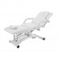 Sphen three-section electric stretcher: Three high-performance motors, double armrest system and highly robust hemispherical base Sphen three-section electric stretcher: Three high-performance motors, double armrest system and highly robust hemispherical base