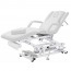 Acrum three-section electric stretcher: Three high-performance motors, double armrest system, robust structure and roll holder Acrum three-section electric stretcher: Three high-performance motors, double armrest system, robust structure and roll holder