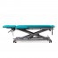 Multifunctional electric table for osteopathy: seven sections with motorized height adjustment, reclining backrest and retractable wheels Multifunctional electric table for osteopathy: seven sections with motorized height adjustment, reclining backrest and retractable wheels