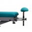 Multifunctional electric table for osteopathy: seven sections with motorized height adjustment, reclining backrest and retractable wheels Multifunctional electric table for osteopathy: seven sections with motorized height adjustment, reclining backrest and retractable wheels