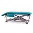 Multifunctional hydraulic couch for osteopathy: seven bodies, with motorized height adjustment, negative reclining backrest, retractable arms and wheels