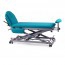 Multifunctional hydraulic couch for osteopathy: seven bodies, with motorized height adjustment, negative reclining backrest, retractable arms and wheels