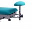 Multifunctional hydraulic couch for osteopathy: seven bodies, with motorized height adjustment, negative reclining backrest, retractable arms and wheels Multifunctional hydraulic couch for osteopathy: seven bodies, with motorized height adjustment, negative reclining backrest, retractable arms and wheels