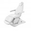 Front aesthetic stretcher chair: Electric with four motors to control the height and inclination of the backrest and footrest, folding armrests and facial hole