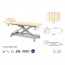 Two-body Ecopostural electric stretcher: With scissor structure, rectangular plug head with armrests and peripheral Two-body Ecopostural electric stretcher: With scissor structure, rectangular plug head with armrests and peripheral