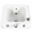 Hydromassage bathtub for feet: With adjustable water jet, LED lighting and wheels for movement Hydromassage bathtub for feet: With adjustable water jet, LED lighting and wheels for movement