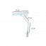 Lamp 84 leds dimmable light 6000k with clamp for fixing (four units)