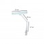 Lamp 84 leds dimmable light 6000k with clamp for fixing (four units) Lamp 84 leds dimmable light 6000k with clamp for fixing (four units)