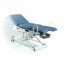 Electric gynecological examination table: three bodies, three motors, with straight rise, Trendelenburg and retractable wheels