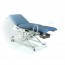 Electric gynecological examination table: three bodies, three motors, with straight rise, Trendelenburg and retractable wheels Electric gynecological examination table: three bodies, three motors, with straight rise, Trendelenburg and retractable wheels