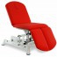 Hydraulic chair: three bodies, stretcher type, with motorized height adjustment and face cap (two models available)