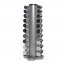 Chrome Dumbbells Vertical cabinet (capacity 10 pairs)