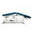 Electric osteopathy table: five sections with negative reclining backrest, adjustable armrests, roll holder, face plug and retractable wheels (two models available) Electric osteopathy table: five sections with negative reclining backrest, adjustable armrests, roll holder, face plug and retractable wheels (two models available)