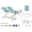 Ecopostural electric stretcher with white connecting rod: Ideal for medical specialties (62 x 200 cm)