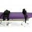 Standing electric stretcher: two bodies with two height-adjustable motors, verticalization and retractable wheels