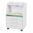 Blanca Spin wooden cart: Equipped with three drawers, sterilizer and removable central tray Blanca Spin wooden cart: Equipped with three drawers, sterilizer and removable central tray