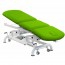 Multifunctional electric couch for osteopathy: three bodies, with three motors, reclining negative backrest, toilet paper holder and retractable wheels (two models available)