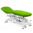 Multifunctional electric couch for osteopathy: three bodies, with three motors, reclining negative backrest, toilet paper holder and retractable wheels (two models available) Multifunctional electric couch for osteopathy: three bodies, with three motors, reclining negative backrest, toilet paper holder and retractable wheels (two models available)