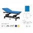 Ecopostural electric stretcher, Bobath type, ideal for specialties: two bodies with black connecting rod structure and T15 head (100 x 185 cm)