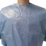 52 gr waterproof disposable gowns: PPE category III, with cotton cuffs and back closure, latex-free (5 units) 52 gr waterproof disposable gowns: PPE category III, with cotton cuffs and back closure, latex-free (5 units)