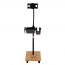 Transport trolley for SonoEye P2 Kinefis portable ultrasound system with wooden base and accessories Transport trolley for SonoEye P2 Kinefis portable ultrasound system with wooden base and accessories