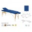 Ecopostural stretcher with wooden tensors: With reiki legs and adjustable height (70 x 186 cm)