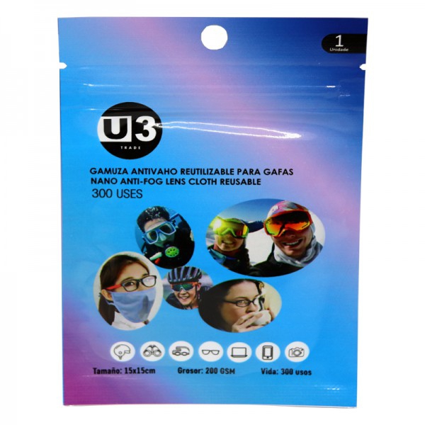 Anti-fog cloth for glasses: Up to 300 uses, ideal for use with masks