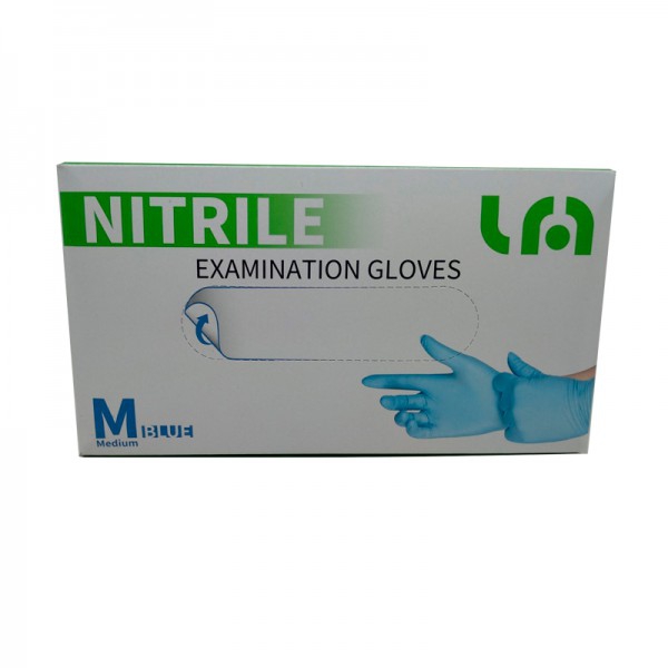 Blue Nitrile Gloves Kinefis Powderless (Box 100 Units)