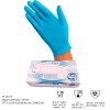 Nitrile and polyvinyl gloves without powder ProteHo Vitrile Flex color blue with 374-5 certification (box of 100 units)