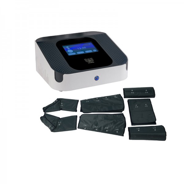 HighTech Air pressotherapy: Touch screen, four work programs and complete suit (boots, legs, arms and abdominal girdle) - The best value for money pressotherapy