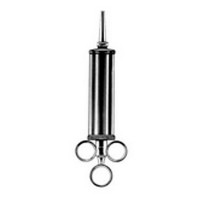 Ear Syringe stainless steel with two cannulas