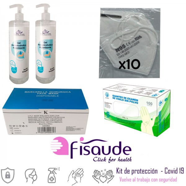 Sanitary Protection Kit - Covid 19: Get back to work in complete safety (Size XL)