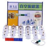 Kit of 24 plastic suction cups + gun with extender to reach difficult areas