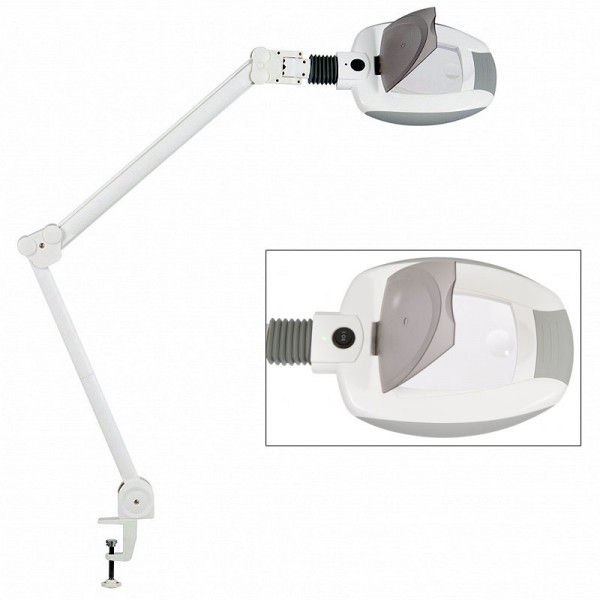 Ampli cold light LED magnifying lamp with three magnifications (clamp fixing base)