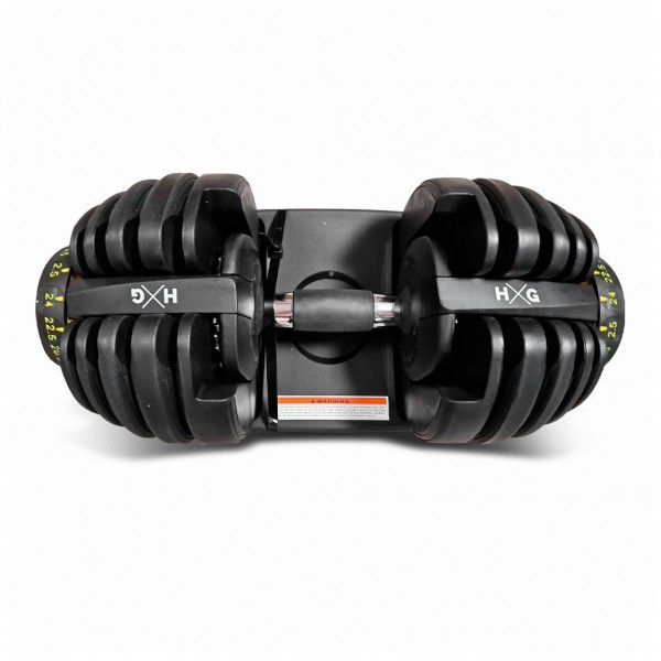 Adjustable Dumbbell with Ergonomic Design and Rubberized Grip - Various Weights Adjustable Dumbbell with Ergonomic Design and Rubberized Grip - Various Weights