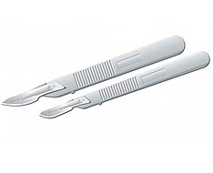 Podiatry scalpel handles and blades