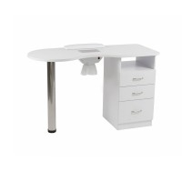 Digit manicure table: with vacuum cleaner, hand rest cushion and storage column