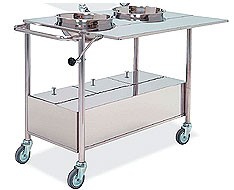 Tables and trolleys for plasters and plasters