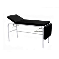 Kinefis Pro Plus fixed examination table: Three bodies, with enamelled steel structure, national manufacturing and Valencia Premium upholstery. With folding headboard and footboard (measurements: 140/180 x 55 x 80cm) Kinefis Pro Plus fixed examination table: Three bodies, with enamelled steel structure, national manufacturing and Valencia Premium upholstery. With folding headboard and footboard (measurements: 140/180 x 55 x 80cm)