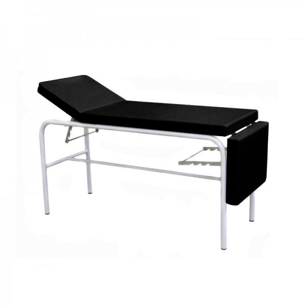 Kinefis Pro Plus fixed examination table: Three bodies, with enamelled steel structure, national manufacturing and Valencia Premium upholstery. With folding headboard and footboard (measurements: 140/180 x 55 x 80cm) Kinefis Pro Plus fixed examination table: Three bodies, with enamelled steel structure, national manufacturing and Valencia Premium upholstery. With folding headboard and footboard (measurements: 140/180 x 55 x 80cm)
