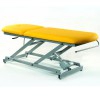 Electric examination stretcher: two bodies with a steel structure, roll holder and face cap (two models available)