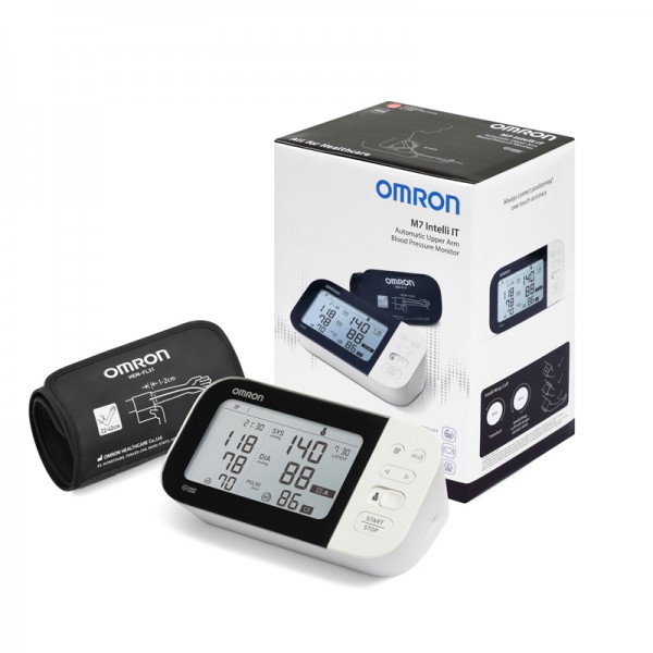 OMRON M7 Intelli IT 2020 upper arm blood pressure monitor: With smart cuff, bluetooth and the Omron Connect app OMRON M7 Intelli IT 2020 upper arm blood pressure monitor: With smart cuff, bluetooth and the Omron Connect app