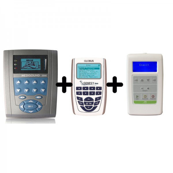 PACK CARE OFFER: Medisound 3000 Ultrasound + Genesy 600 Electrostimulator + Emavit Professional Magnetotherapy PACK CARE OFFER: Medisound 3000 Ultrasound + Genesy 600 Electrostimulator + Emavit Professional Magnetotherapy