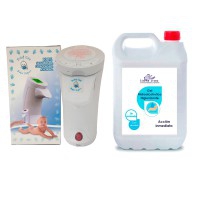 Health Pack: Automatic Baby Safe gel dispenser + Kinefis sanitizing Hydroalcoholic Gel (5-liter bottle) Health Pack: Automatic Baby Safe gel dispenser + Kinefis sanitizing Hydroalcoholic Gel (5-liter bottle)