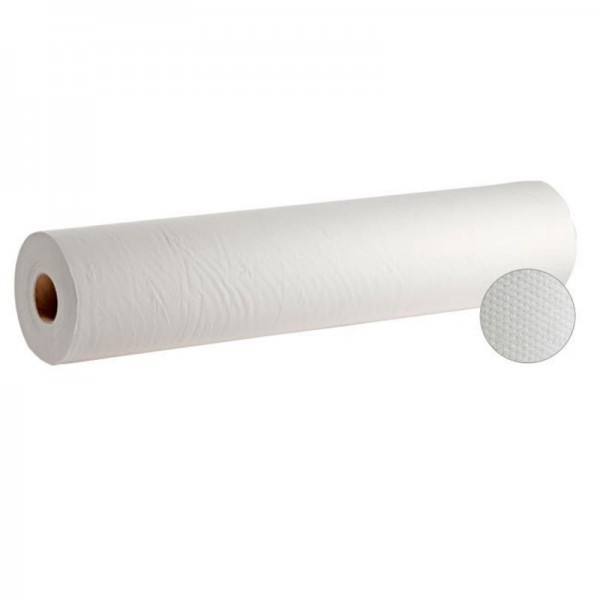 Stretcher paper roll, embossed, natural, one ply (six units) Stretcher paper roll, embossed, natural, one ply (six units)