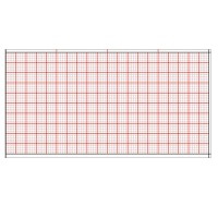 Graph ECG paper 80 mm x 20 m x 12 pages (10 units)